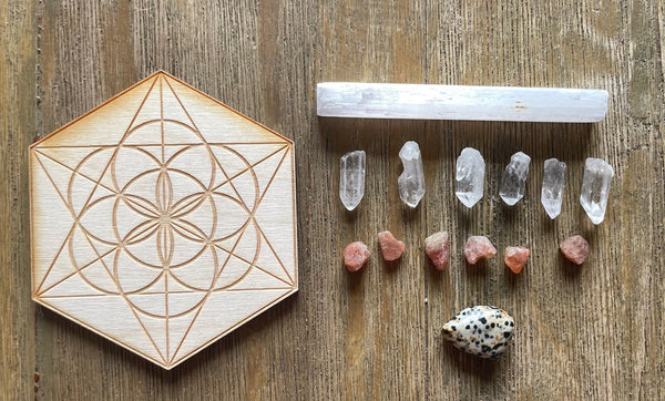 Dog Pet Happiness Wellbeing MINI Crystal Grid Kit