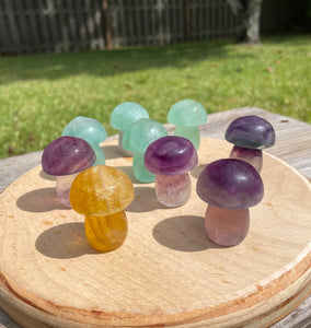 Fluorite Crystal Mushroom