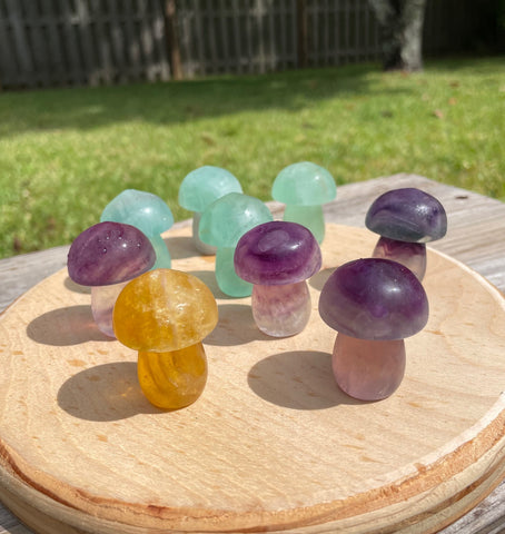 Fluorite Crystal Mushroom