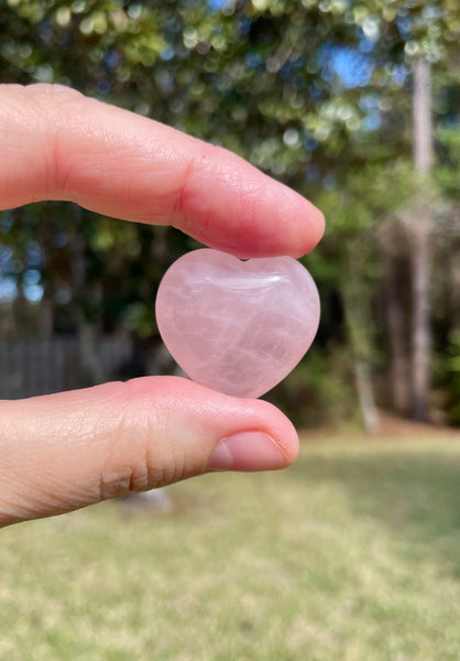 Rose Quartz Crystal Heart