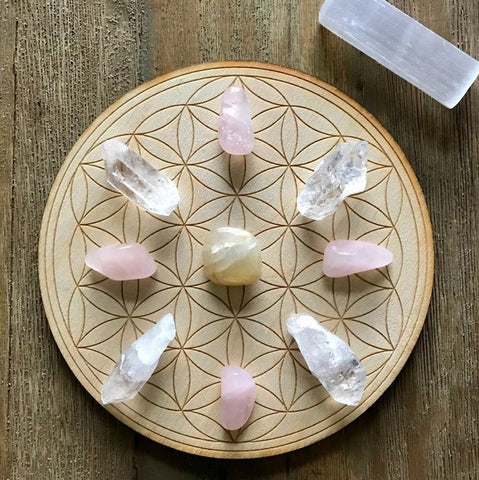 Divine Feminine Healing Crystal Grid Kit