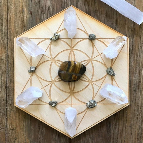 Manifestation and Protection Crystal Grid Kit