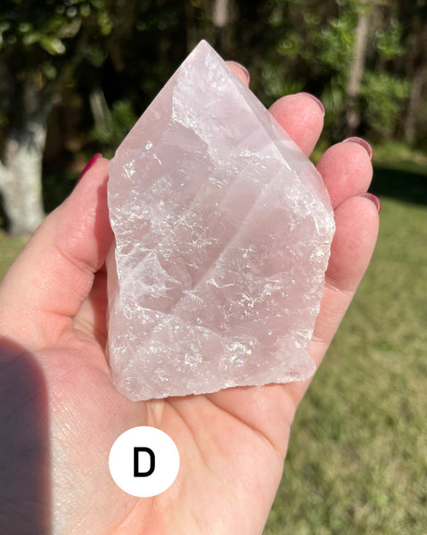 Rose Quartz Crystal Polished Point