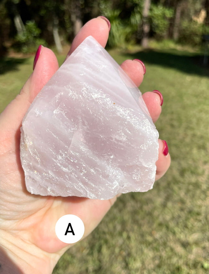 Rose Quartz Crystal Polished Point