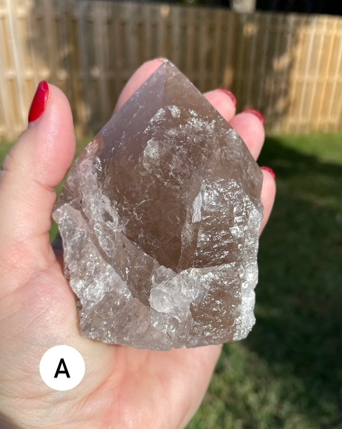 Smoky Quartz Crystal Polished Point