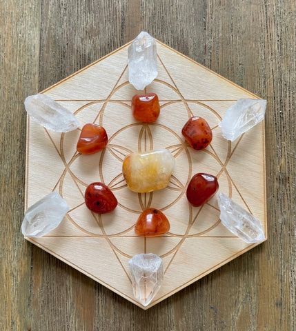 Fire Element Crystal Grid Kit