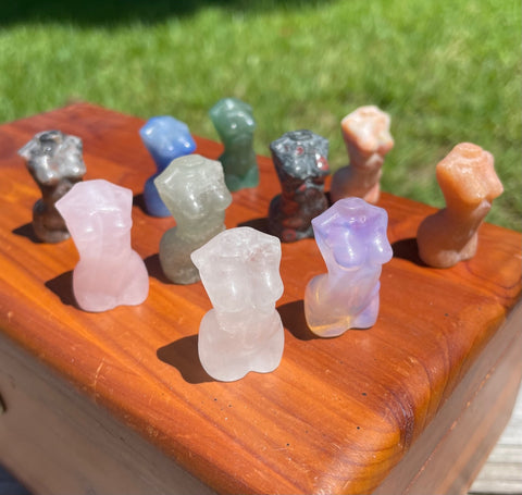 Mini Goddess Body Crystal Carving