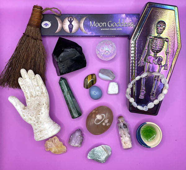Witchy Halloween Crystal Mystery Box