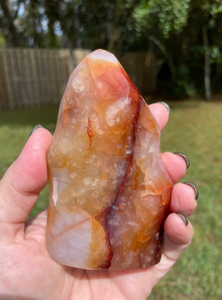 Carnelian Crystal Flame 4.25 inches