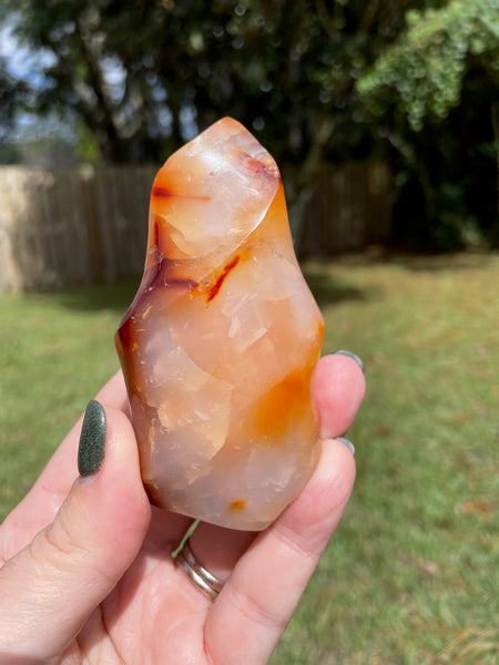 Carnelian Crystal Flame 3.5 inches