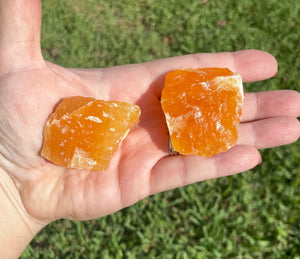 Raw Orange Calcite Crystal