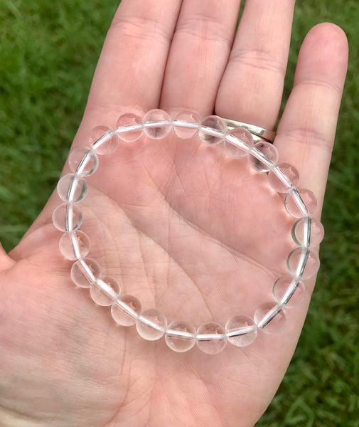 Clear Quartz Stretch Crystal Bracelet
