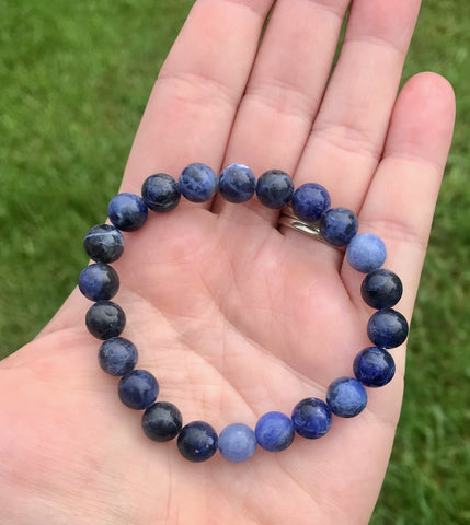 Sodalite Crystal Stretch Bracelet