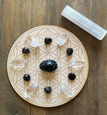 Shadow Work Crystal Grid Kit