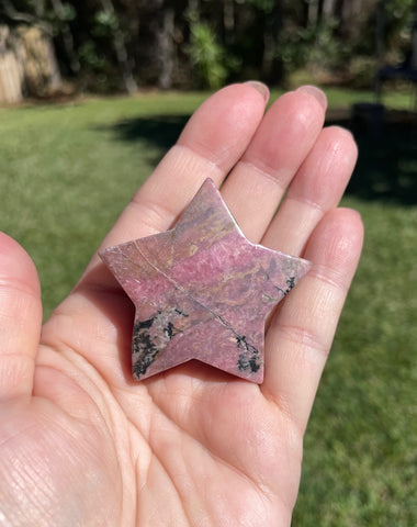 Large Rhodonite Star Crystal B