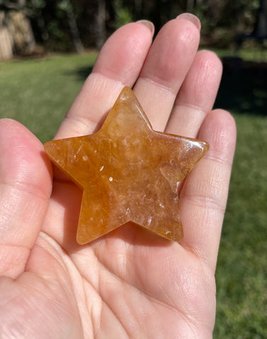 Large Golden Healer Quartz Star Crystal C