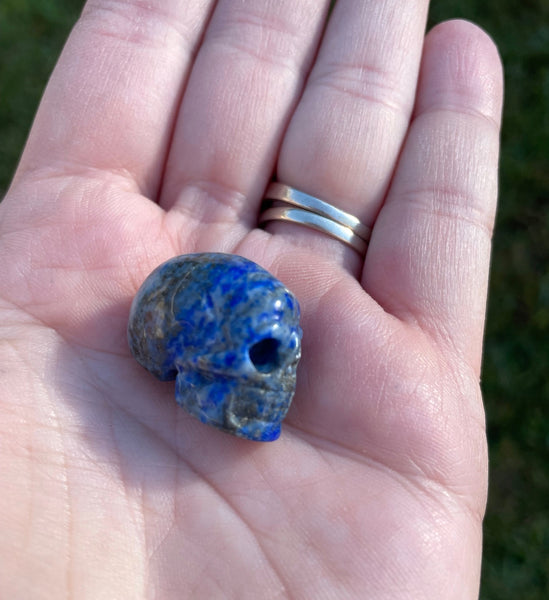 Small Crystal Skull Carving