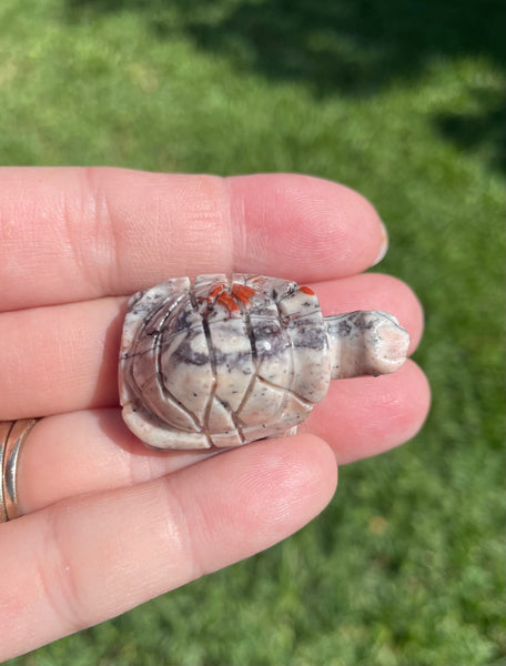 Dolomite Good Fortune Turtle Crystal Carving