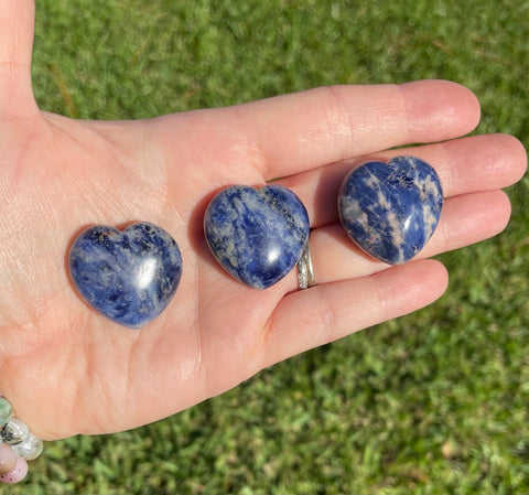 Sodalite Crystal Heart