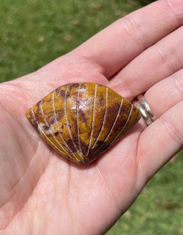 Mookaite Jasper Shell Crystal Carving Protection Beauty