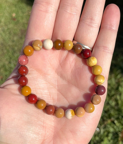 Mookaite Jasper Elastic Bracelet