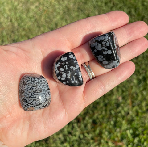 Snowflake Obsidian Tumbled Crystal