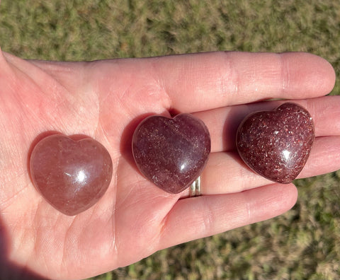 Red Aventurine Crystal Heart