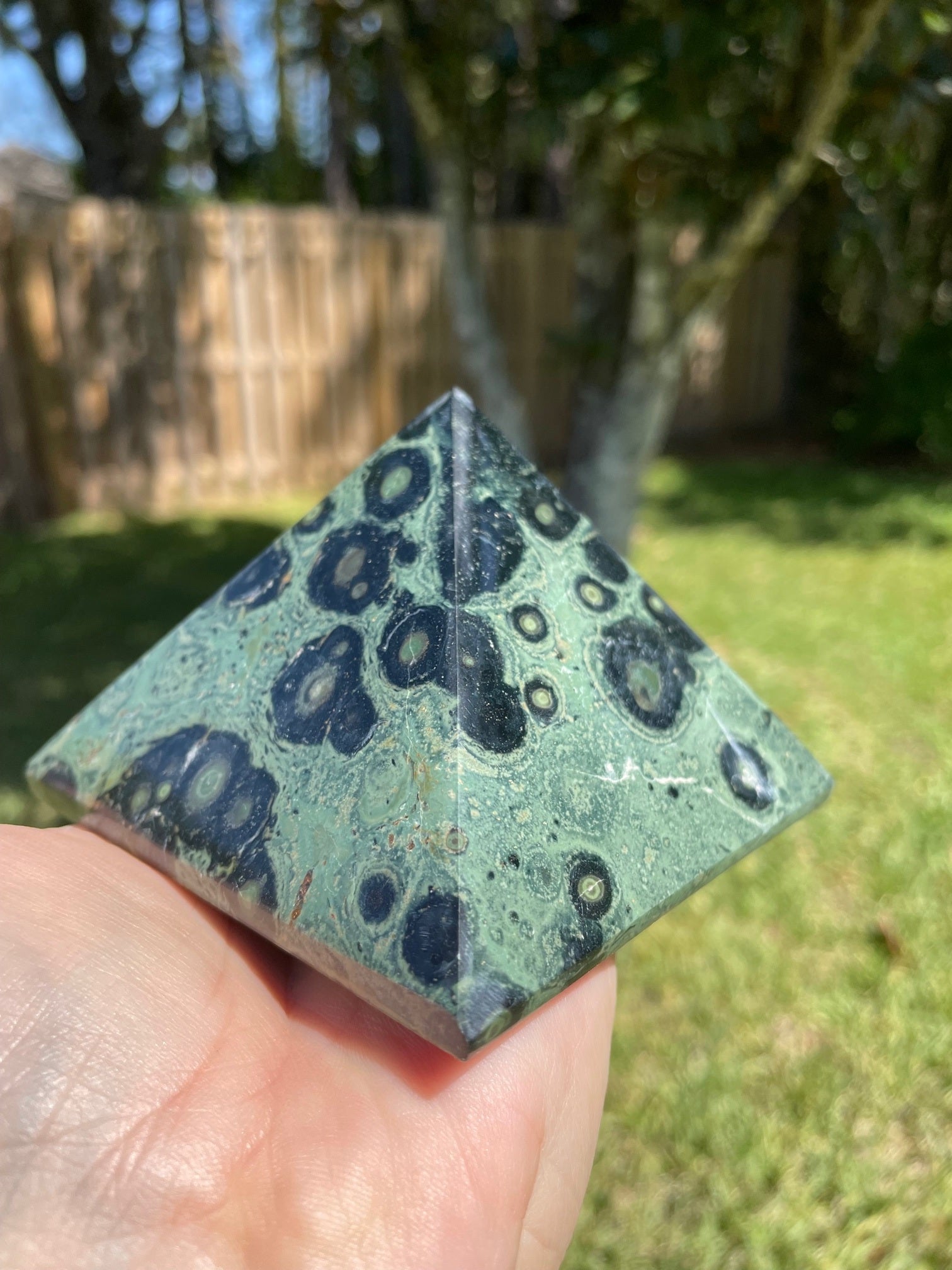 Large 1.3 Pound Kambaba Jasper Pyramid