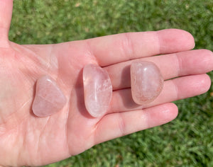 Rose Quartz Crystal Tumbles