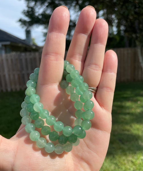 Green Aventurine Stretch Crystal Bracelet