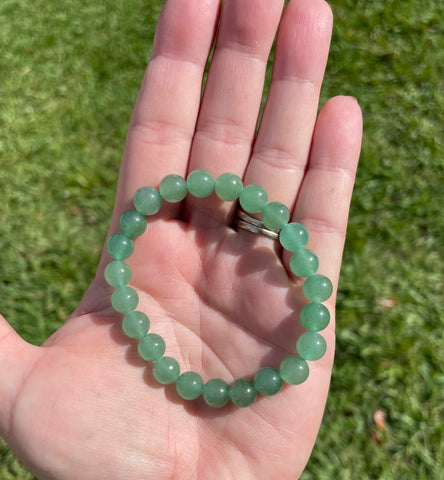 Green Aventurine Stretch Crystal Bracelet