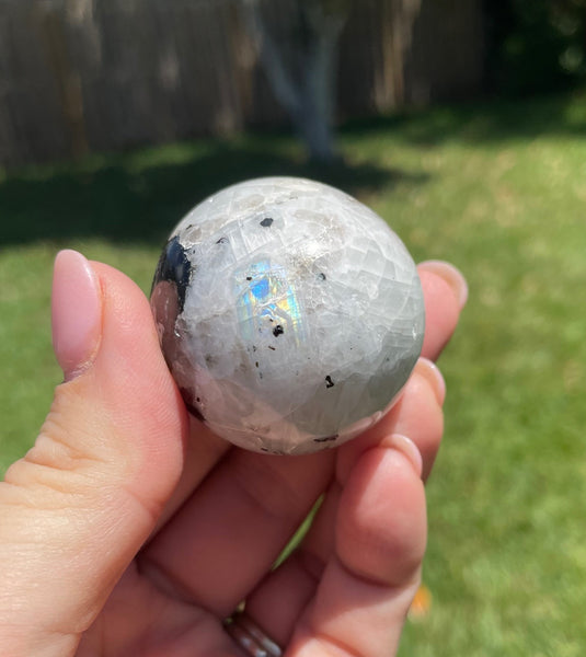 Rainbow Moonstone 1.5 Inch Crystal Sphere