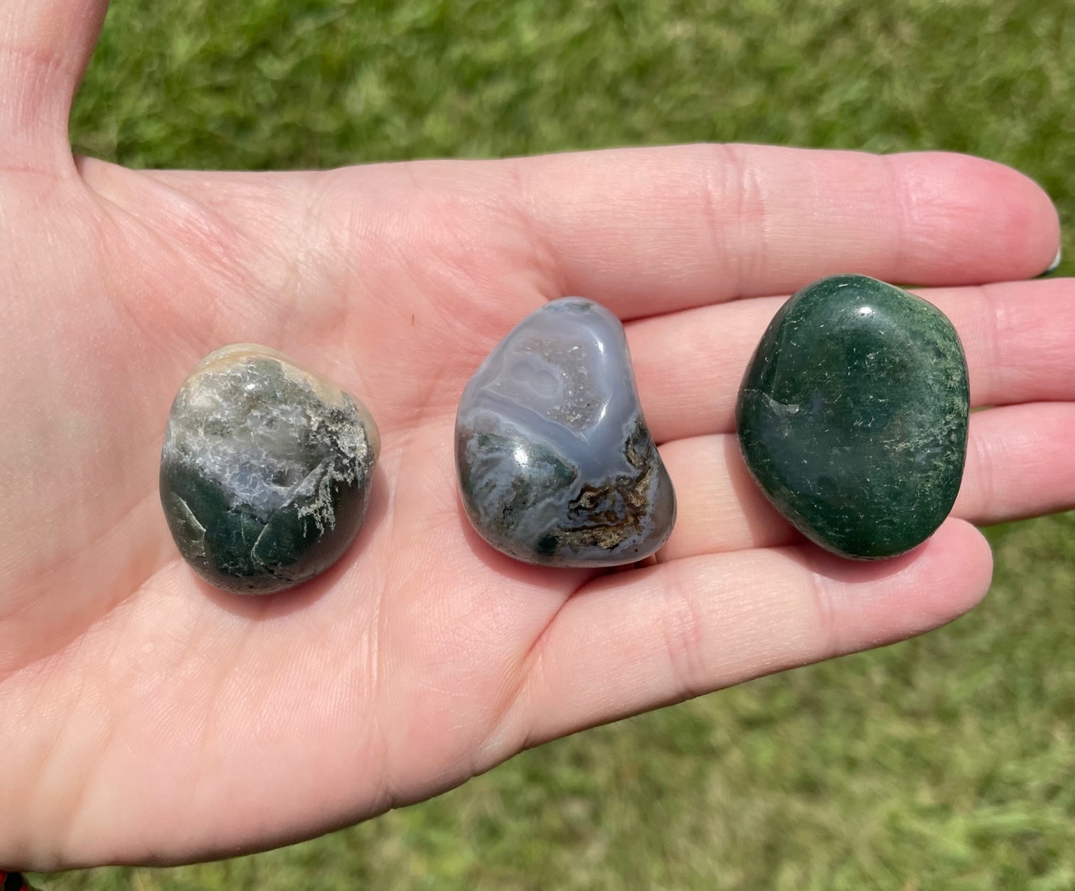 Tumbled Moss Agate Crystals