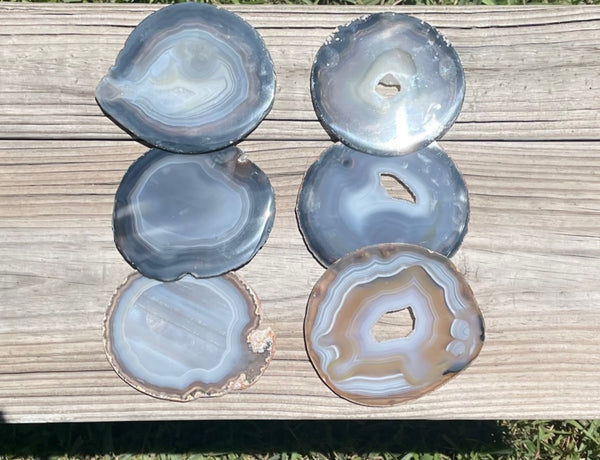 Natural Agate SlIces Coasters