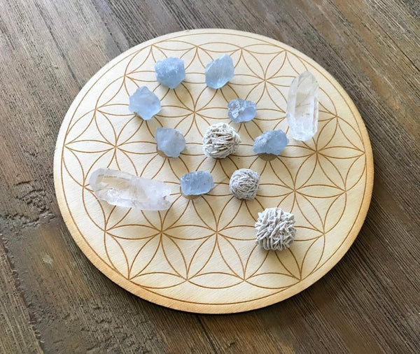 Happy Peaceful Home Ancestor Connection Crystal Grid Kit