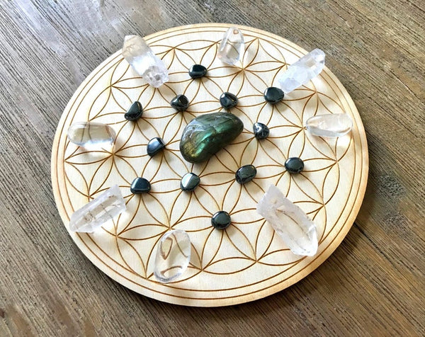 Magical Development and Protection Crystal Grid Kit