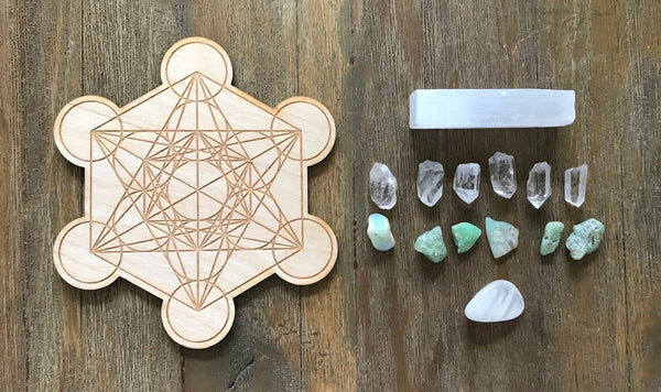 Spiritual Cleansing Healing Crystal Grid Kit