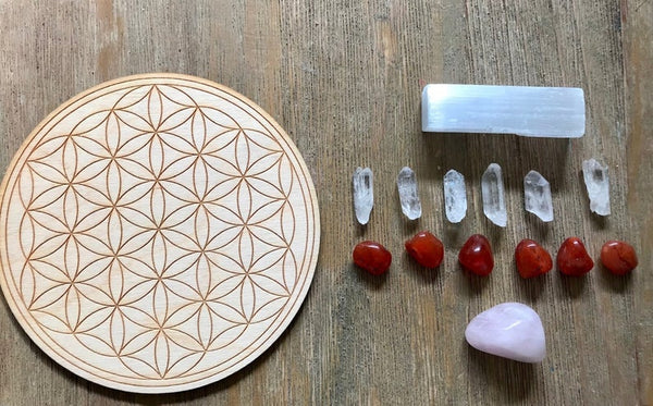 Love Fertility Connection Crystal Grid Kit